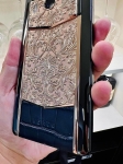 METAVERTU 2 Generation Custom Golden Carved Floral Decoration with Alligator Black